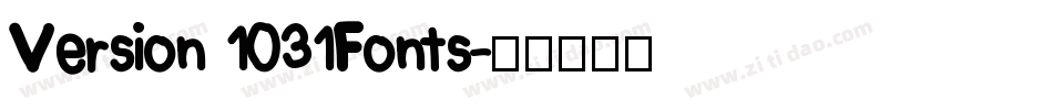Version 1031Fonts字体转换